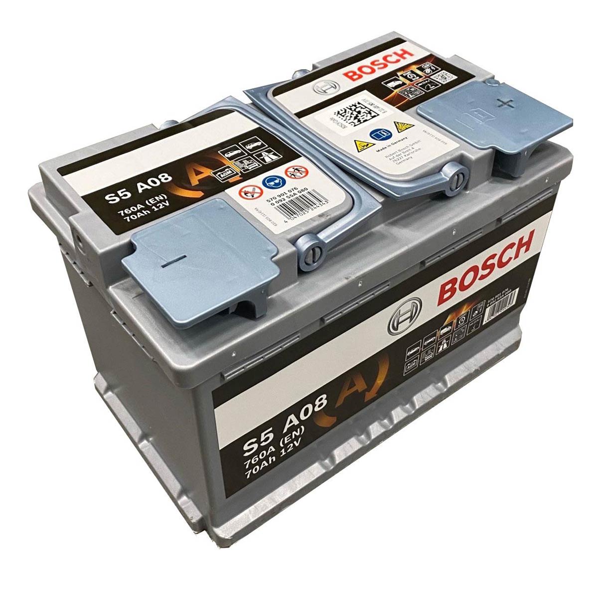 Bosch S5 A08 Autobatterie AGM Start-Stop 12V 70Ah 760A