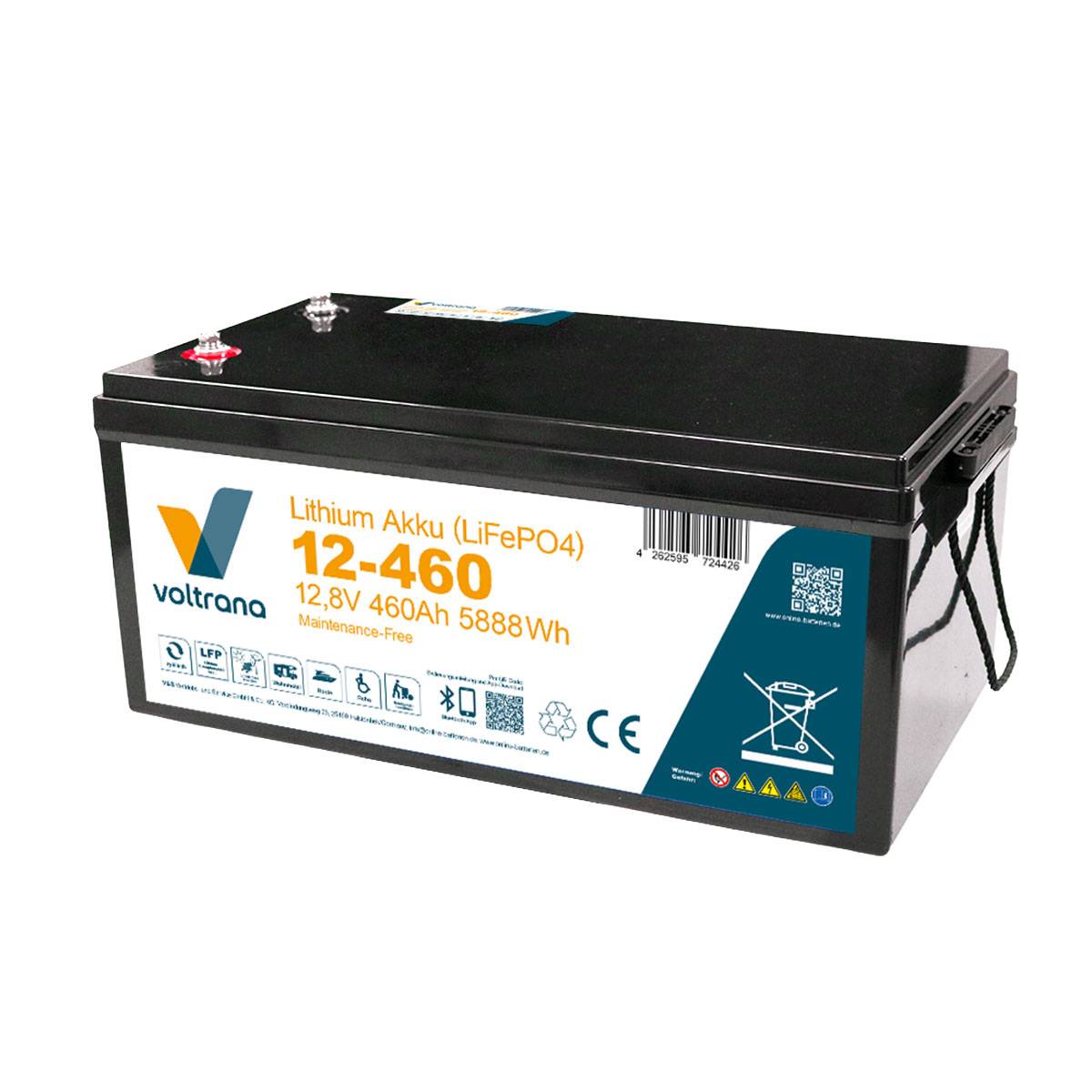 Voltrana Lithium-Akku VT460 12,8V 460Ah 5888Wh Bluetooth Heizfunktion LiFePO4
