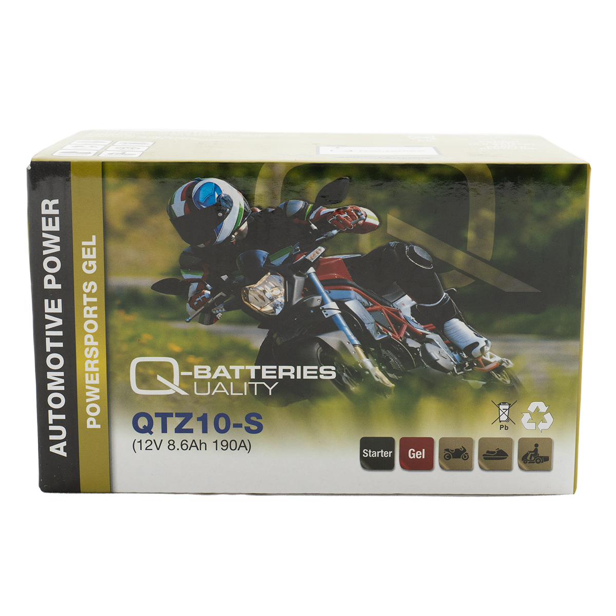 Q-Batteries QTZ10-S GeL Motorradbatterie12V 8,6Ah 190A