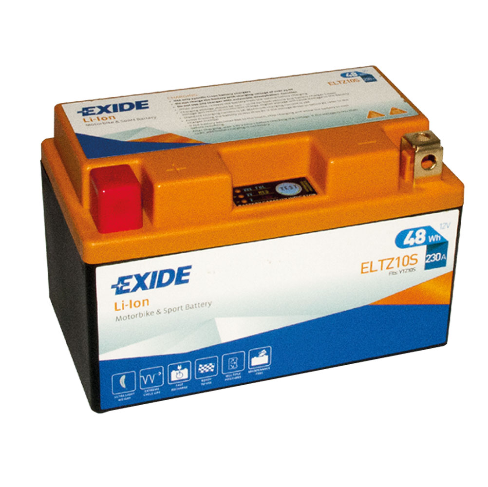 Exide ELTZ10S Li-Ion Lithium Motorradbatterie 12V 4Ah 230A