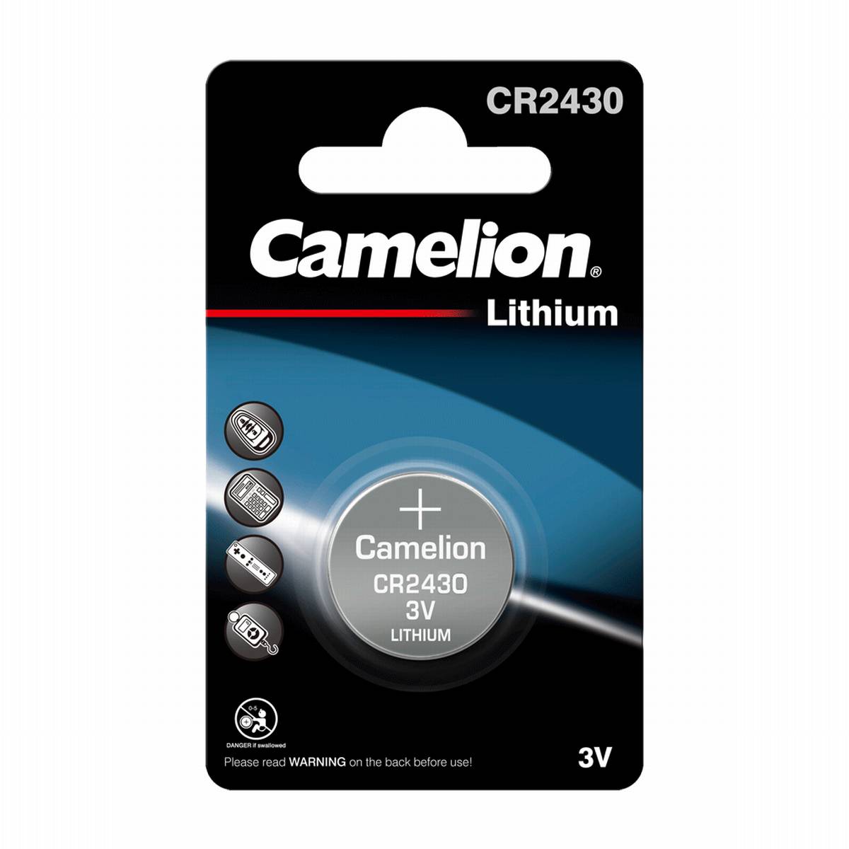 Camelion CR2430 Lithium Knopfzelle (1er Blister)  