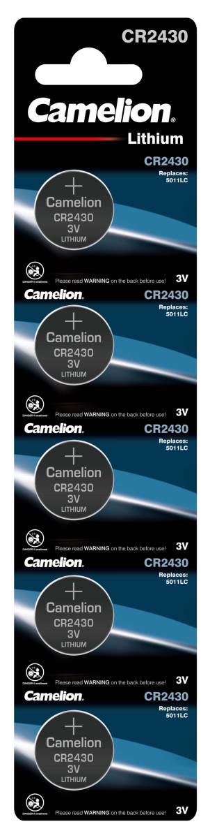 Camelion CR2430 Lithium Knopfzelle (5er Blister)  