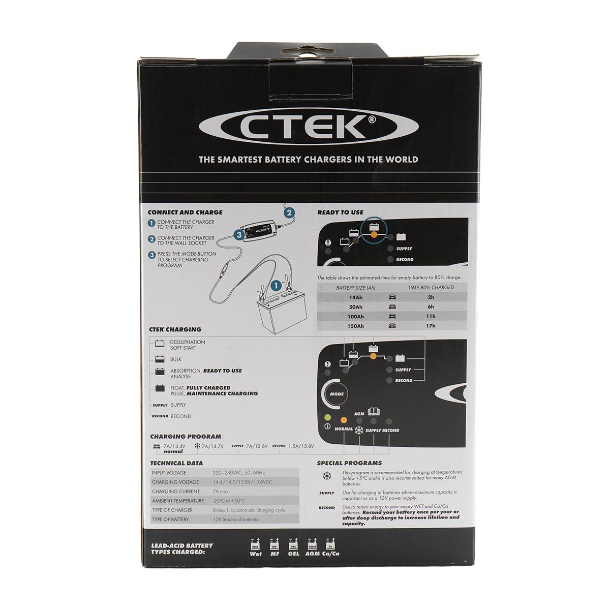 CTEK MXS 7.0-12V Autobatterie-Ladegerät 12V 7A