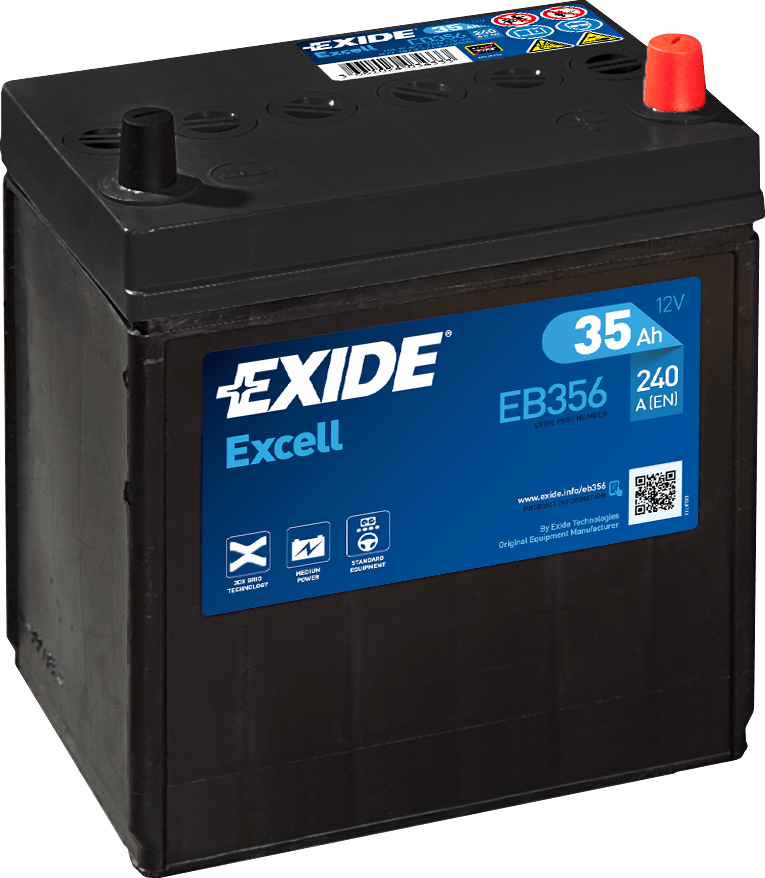 Exide EB356 Excell 12V 35Ah 240A Autobatterie