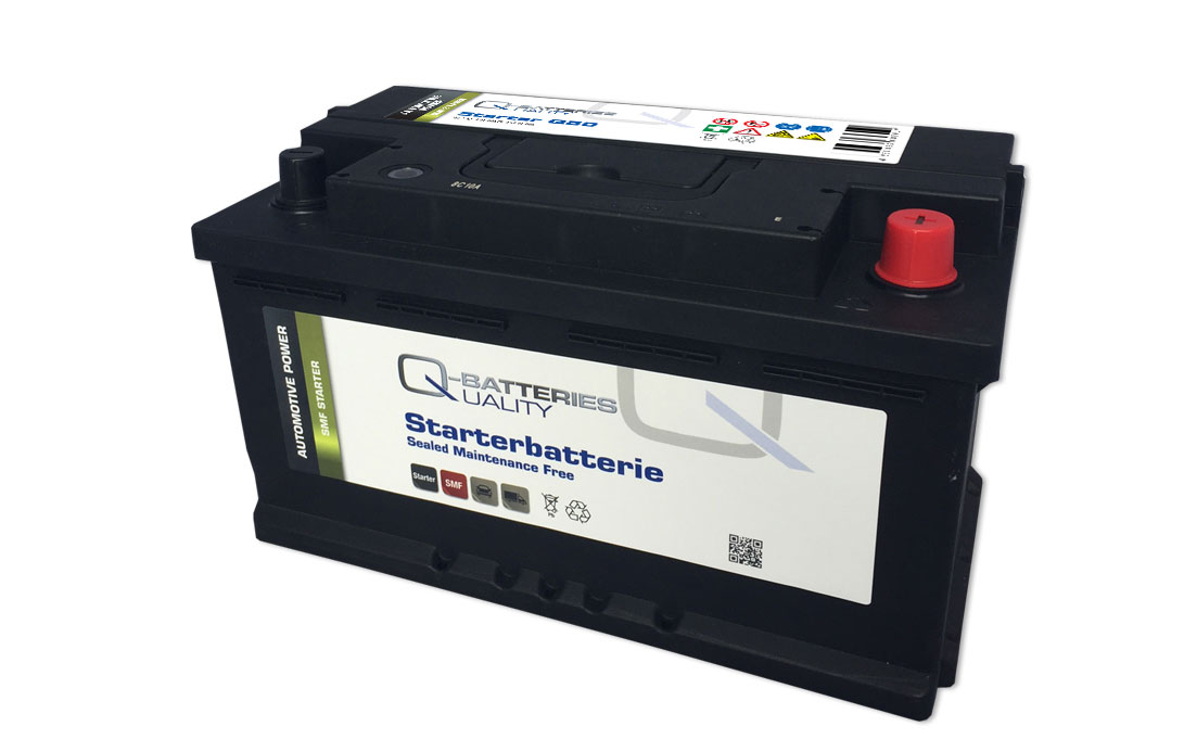 Q-Batteries Autobatterie Q80 12V 80Ah 710A, wartungsfrei