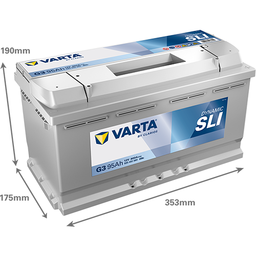VARTA G3 Blue Dynamic 12V 95Ah 800A Autobatterie 595 402 080