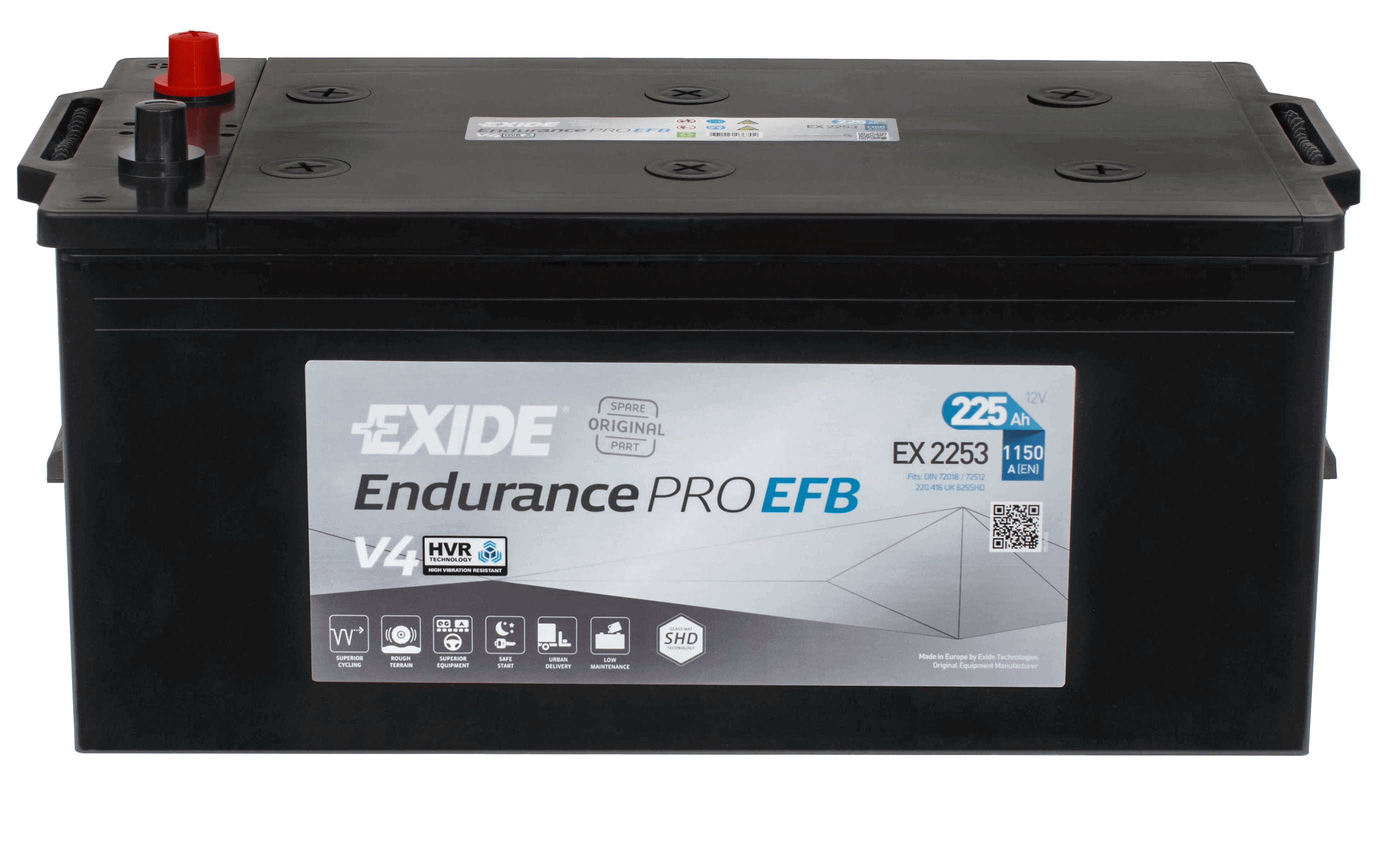 Exide EX2253 Endurance PRO EFB 12V 225Ah 1100A LKW Batterie