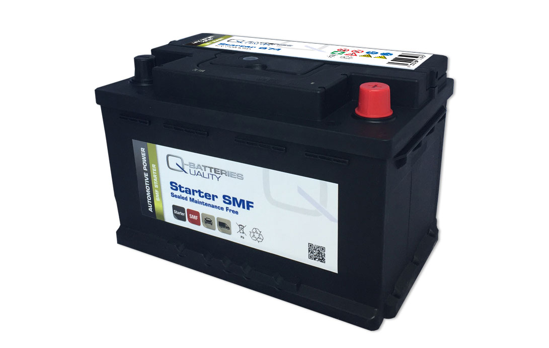 Q-Batteries Autobatterie Q74 12V 74Ah 690A, wartungsfrei