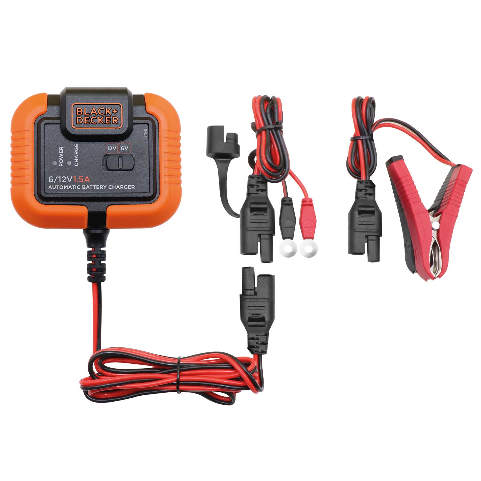 Black + Decker Ladegerät für Motorräder 6V & 12V 1,5A IP20