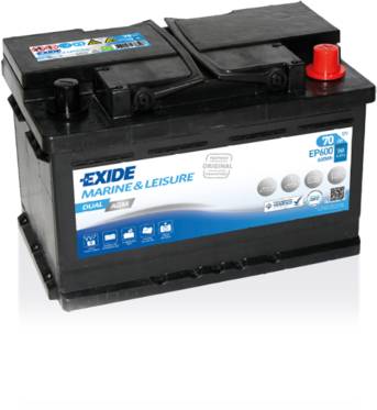 Exide EP600 Dual AGM Versorgungsbatterie Starterbatterie 12V 70Ah 600Wh