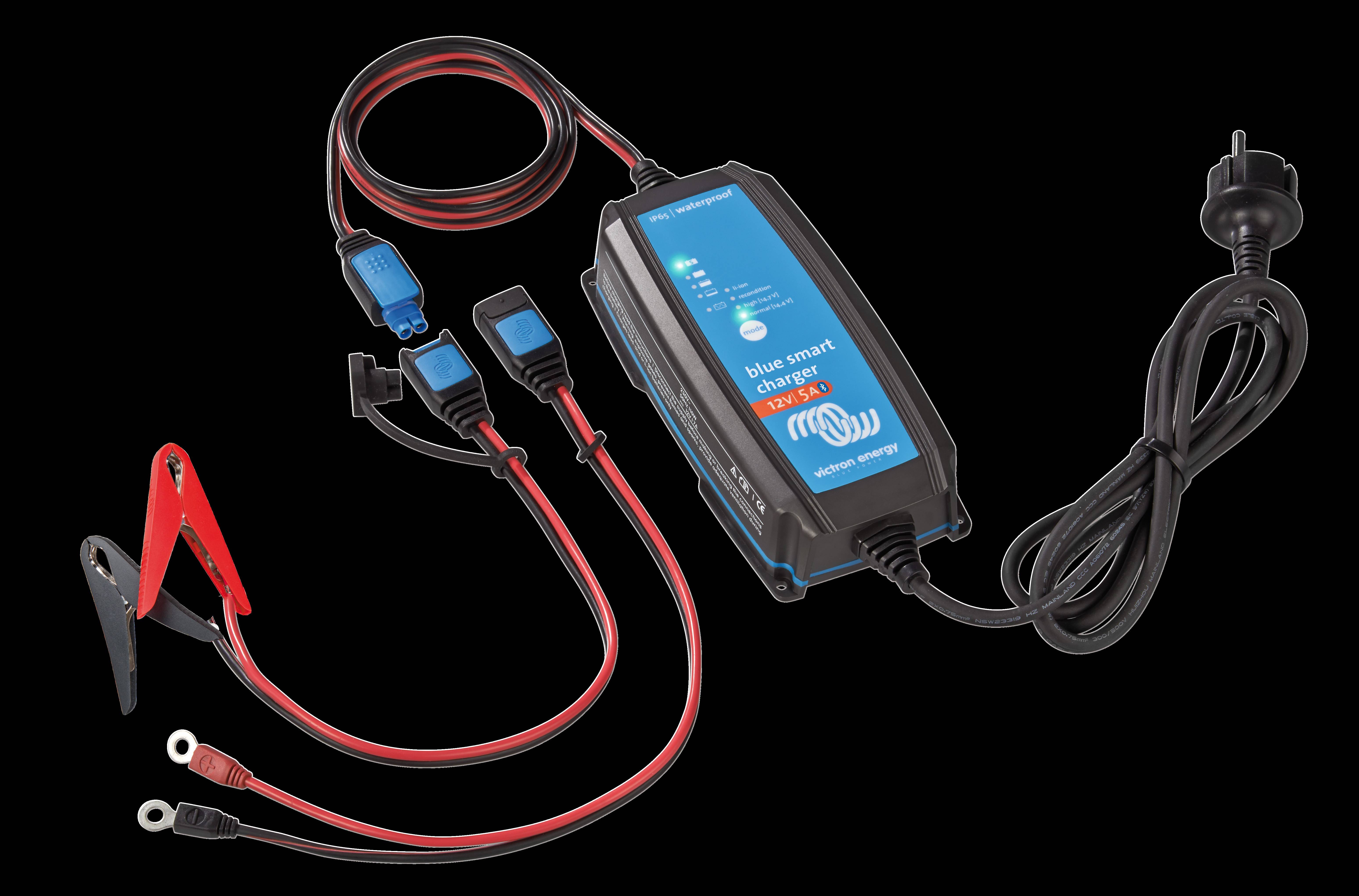 Victron Blue Smart IP65 12/5 Bluetooth Ladegerät 12V 5A für Blei und Lithium Akkus
