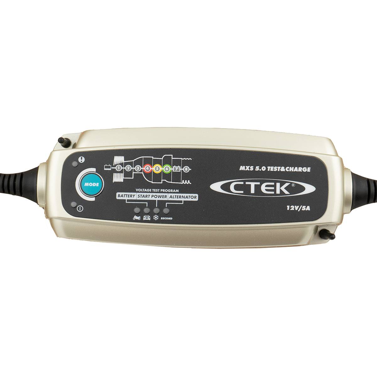 CTEK MXS 5.0 TEST&CHARGE Test- und Ladegerät für Autobatterien 12V 5A