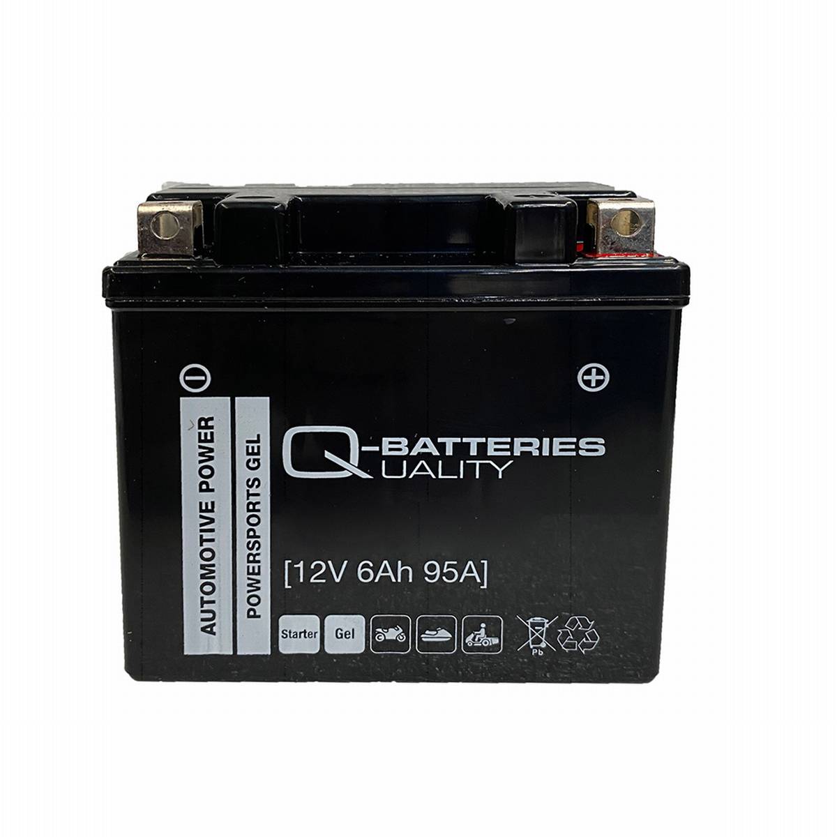 Q-Batteries Motorradbatterie 7-S Gel 57902 12V 6Ah 95A