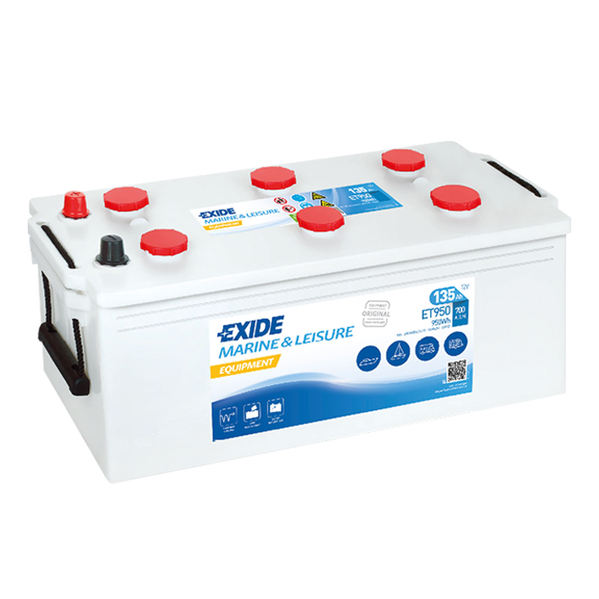 Exide ET950 Equipment 12V 135Ah Semitraktion Versorgungsbatterie