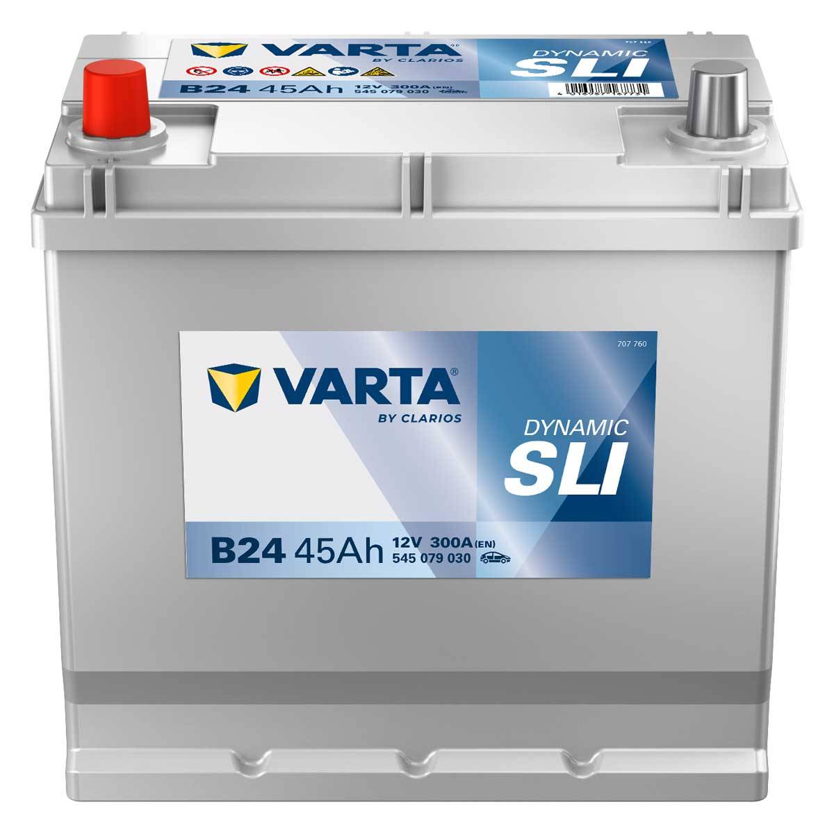 VARTA B24 Black Dynamic 12V 45Ah 300A Autobatterie 545 079 030