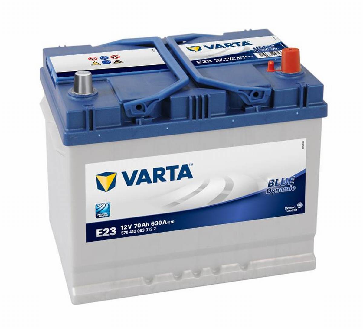 VARTA E23 Blue Dynamic 12V 70Ah 630A Autobatterie 570 412 063