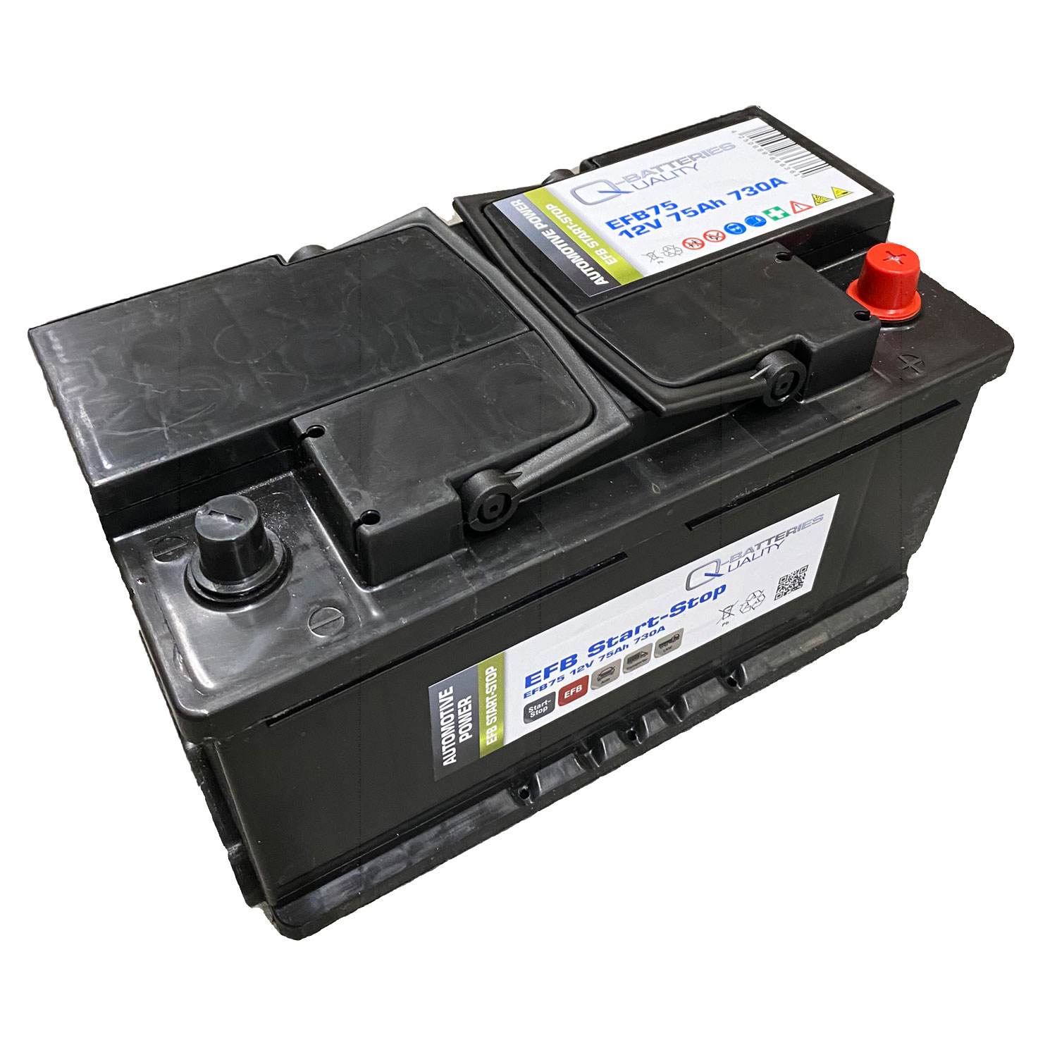 Q-Batteries Start-Stop EFB Autobatterie EFB75 12V 75Ah 730A