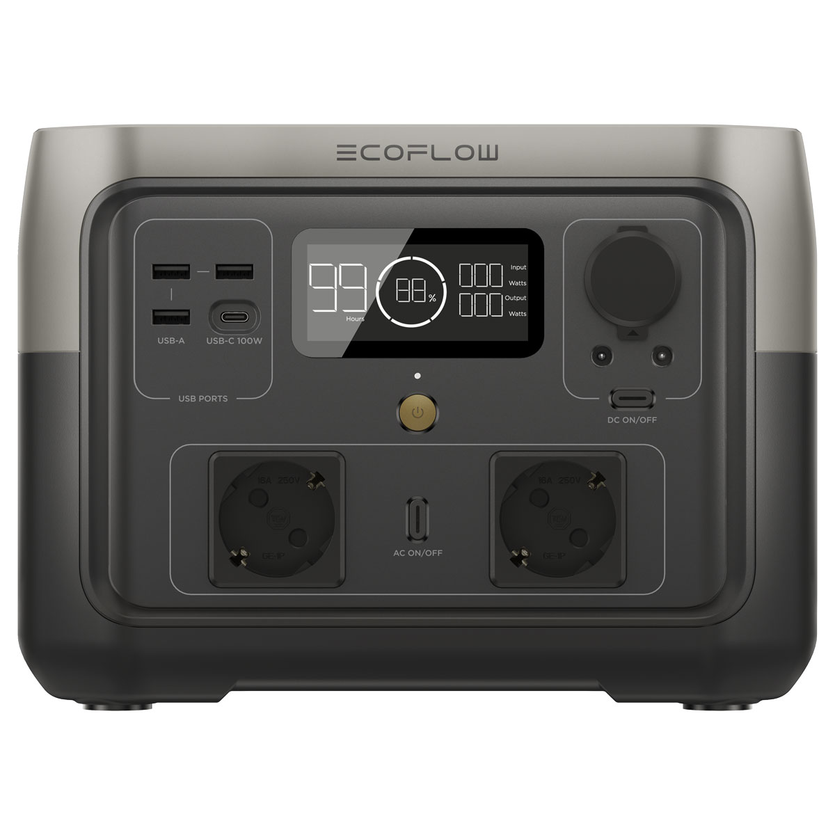 EcoFlow River 2 Max 512Wh Portable Powerstation mit 180W Solarmodul