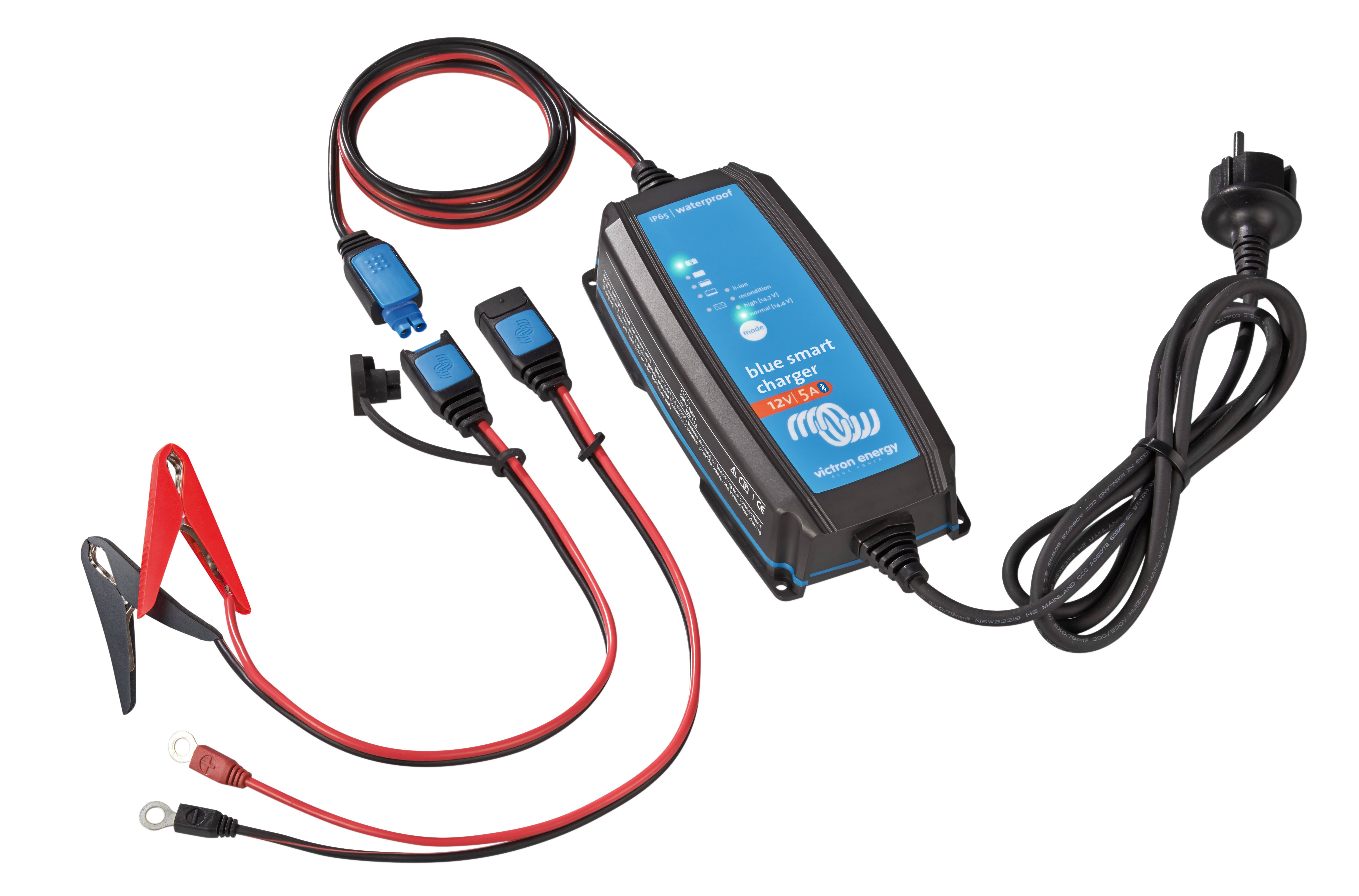 Victron Blue Smart IP65 12/5 Bluetooth Ladegerät 12V 5A für Blei und Lithium Akkus