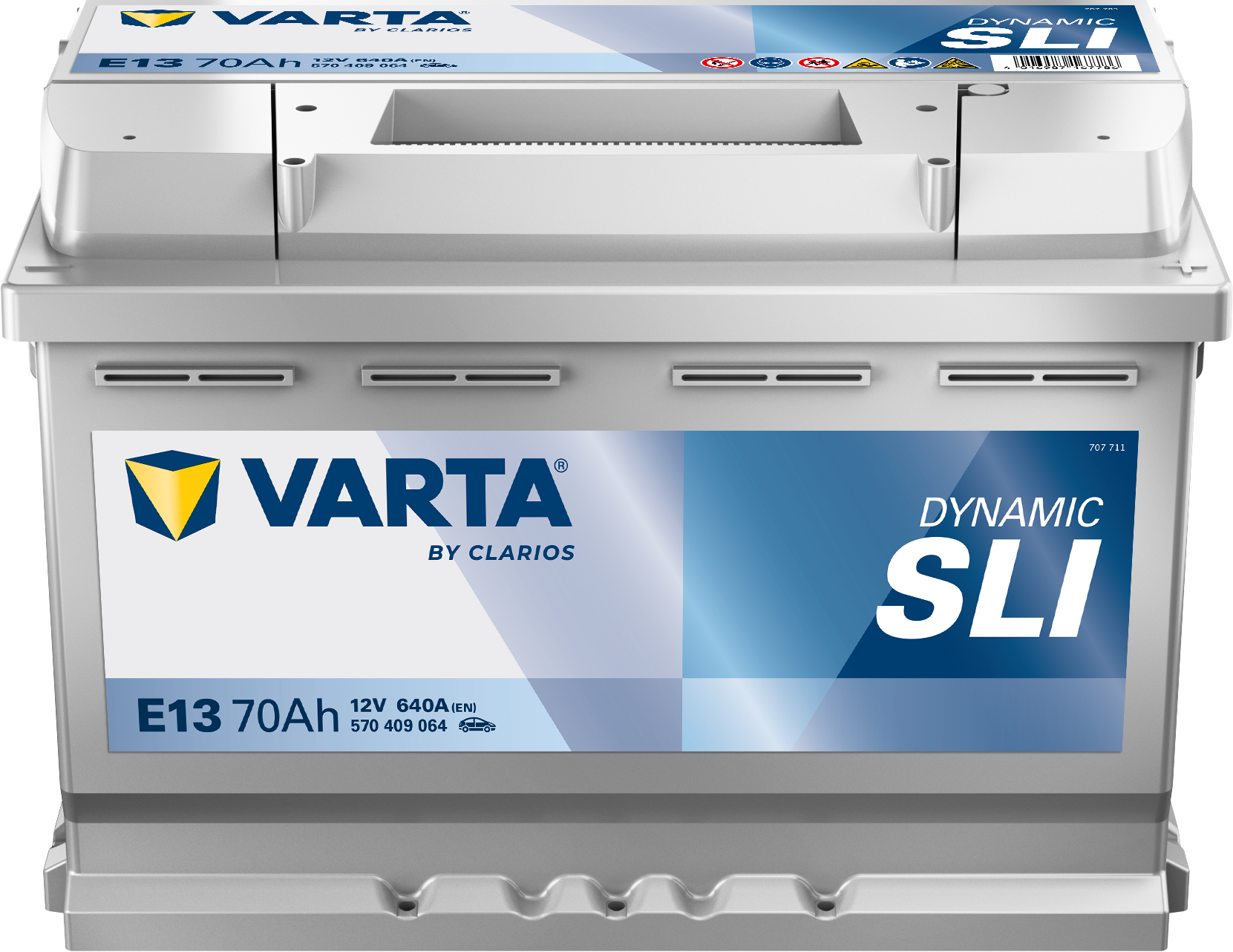 VARTA E13 Black Dynamic 12V 70Ah 640A Autobatterie 570 409 064