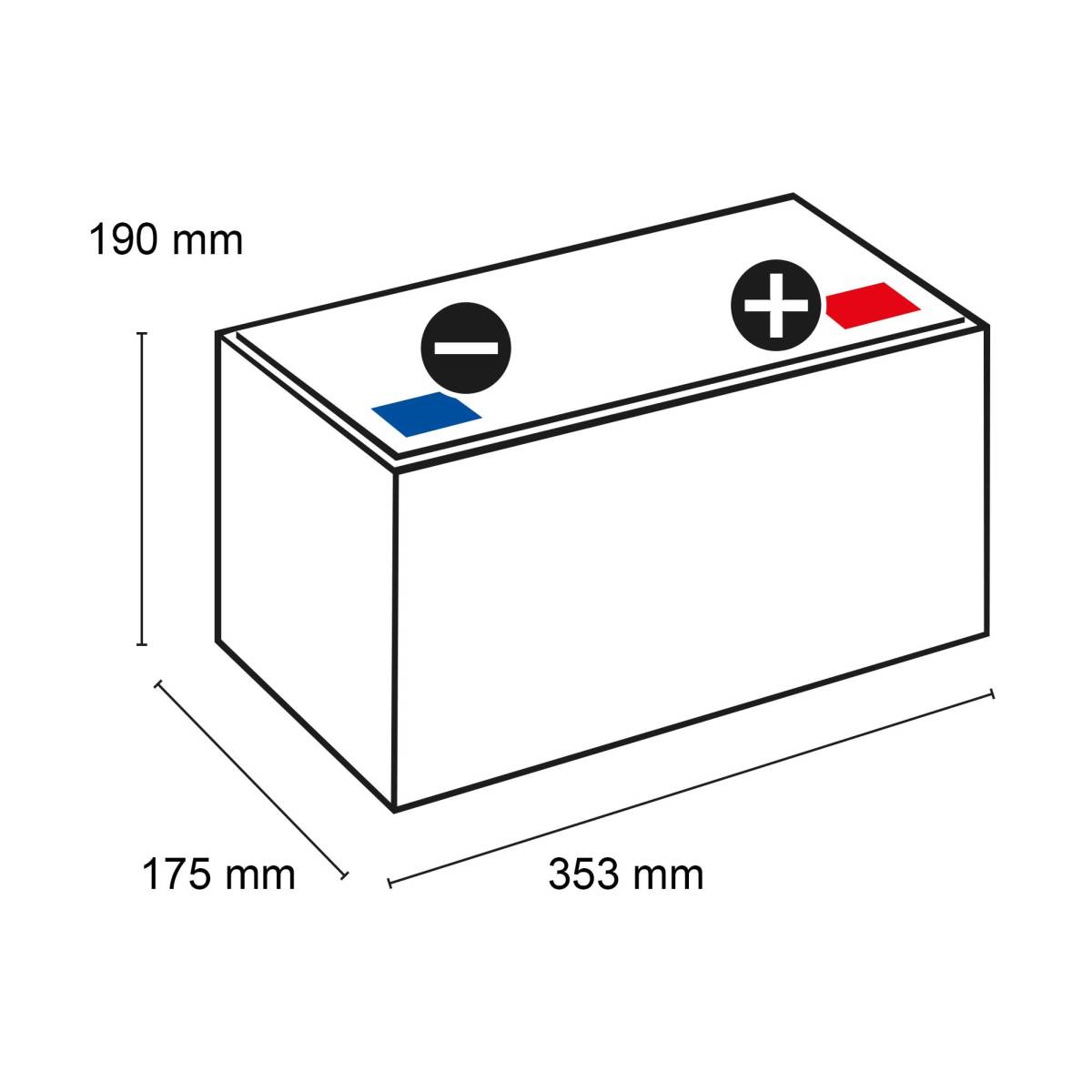 Banner Energy Bull 100Ah (20C) Semitraktions-Akku Antrieb- und Beleuchtung 957 51