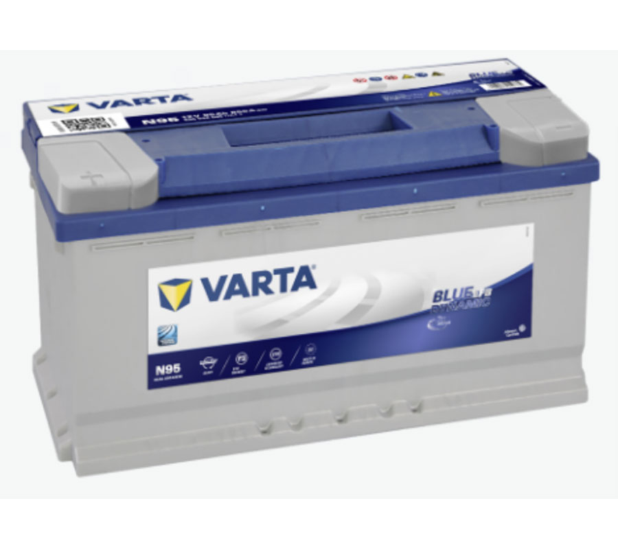 VARTA N95 Blue Dynamic EFB 12V 95Ah 850A Autobatterie Start-Stop 595 500 085