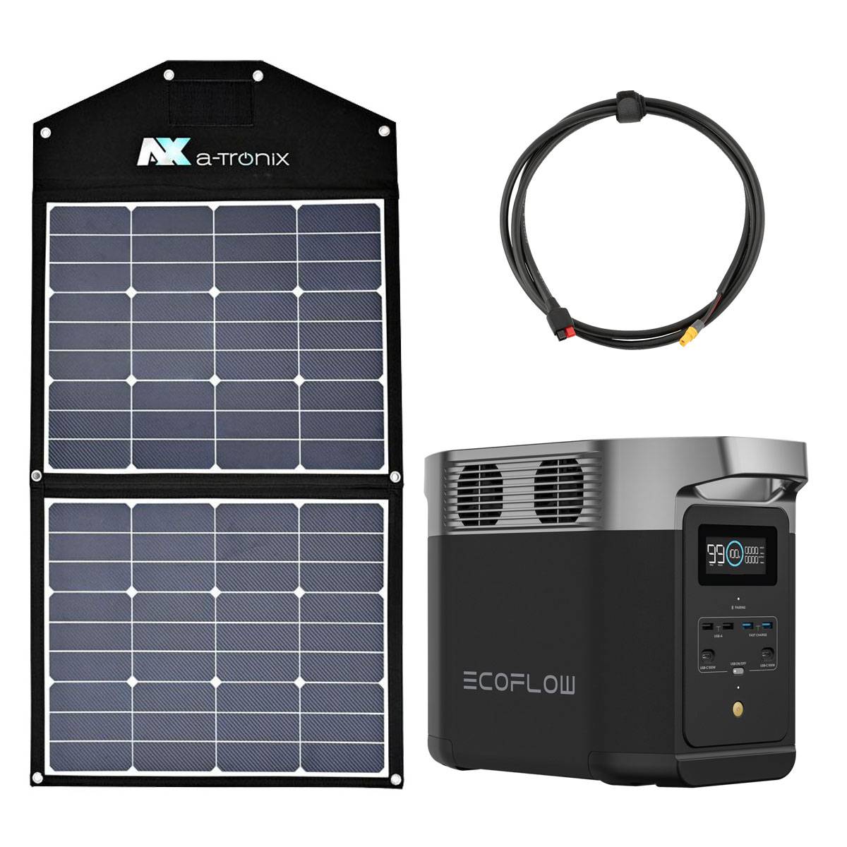 EcoFlow Delta 2 1024Wh Portable Powerstation mit 90W Solarmodul