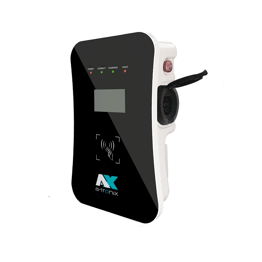 a-Tronix Wallbox 11 kW Home Plus Ladestation für E-Auto mit Ladesteckdose Typ2 11 kW, 16A, 3-phasig,400V,  RFID, WLAN/LAN, OCPP 1.6, ohne Kabel