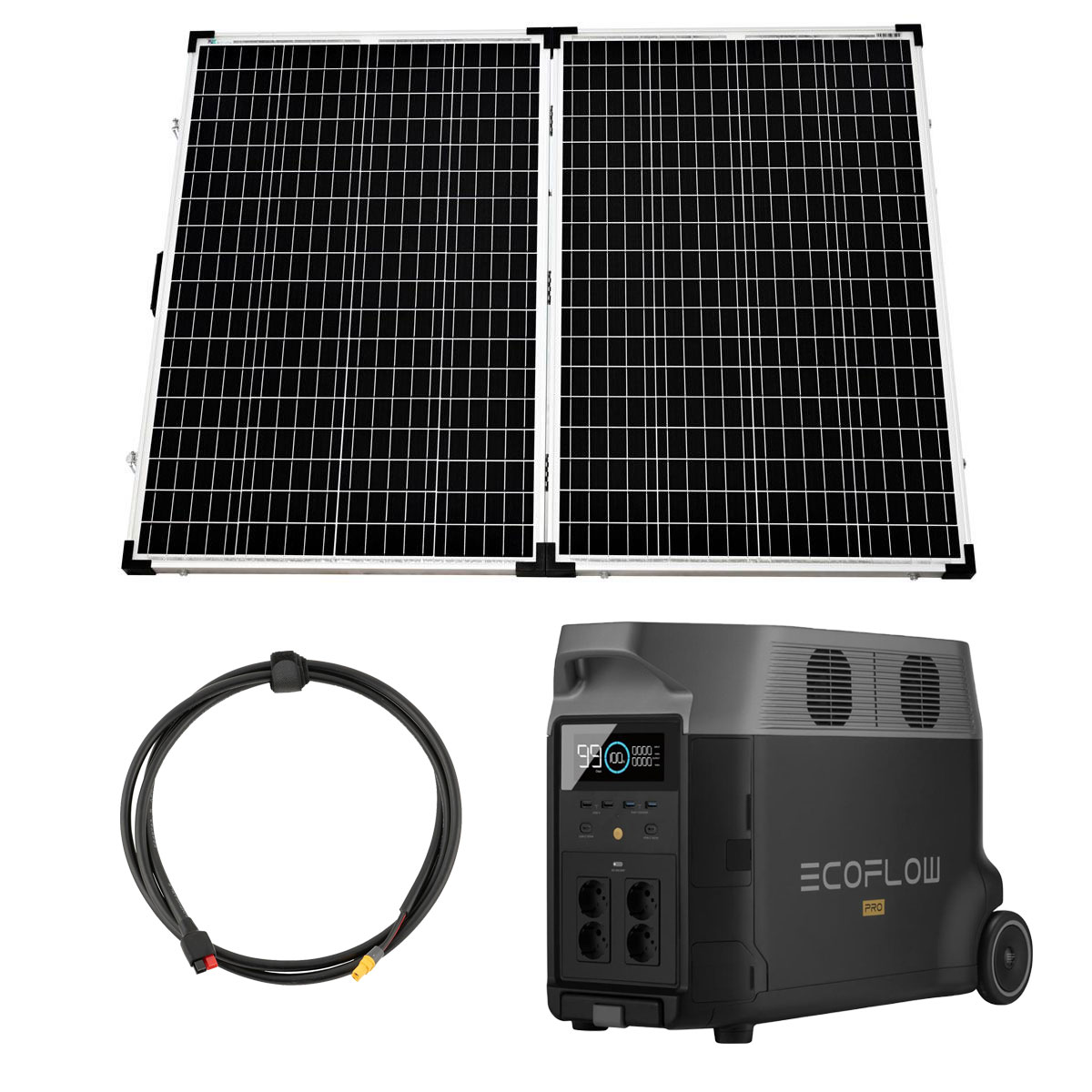 EcoFlow Delta Pro 3600Wh Portable Powerstation mit 270W Solarkoffer