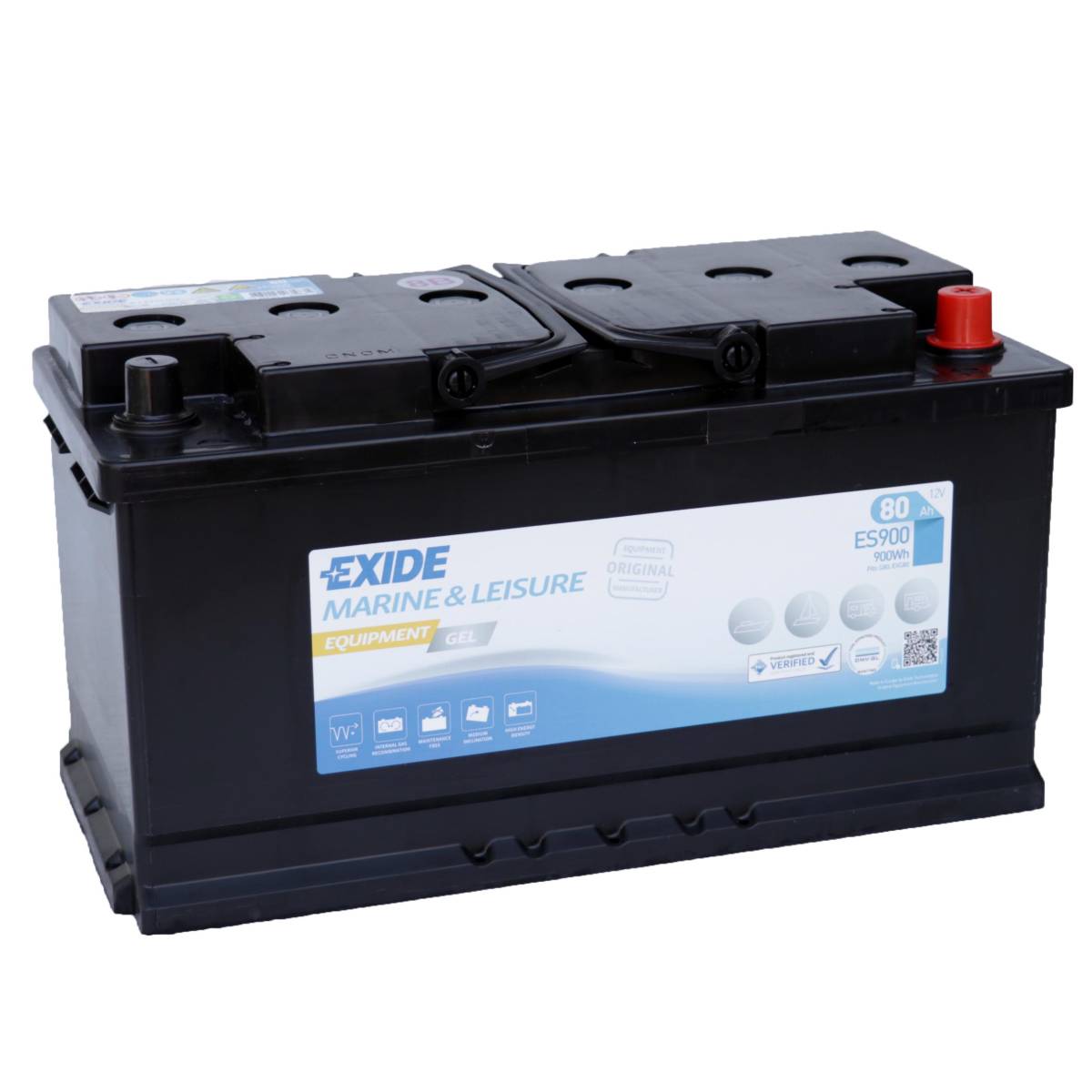 Exide ES900 Equipment Gel 12V 80Ah 900Wh Versorgungsbatterie