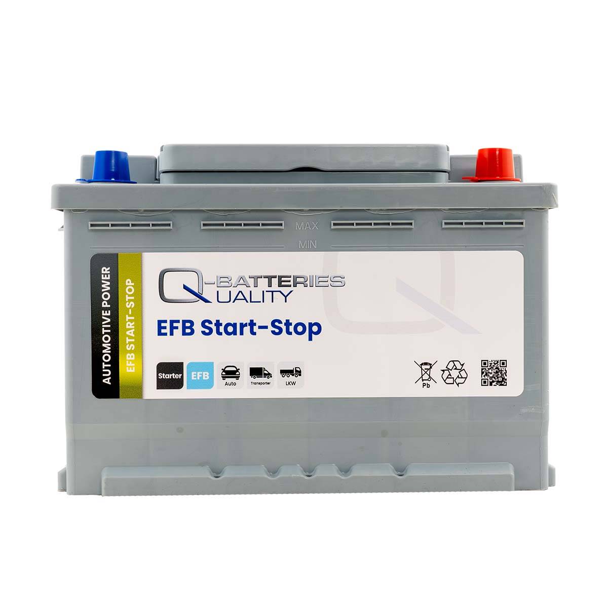 Q-Batteries Start-Stop EFB Autobatterie EFB70 12V 70Ah 700A