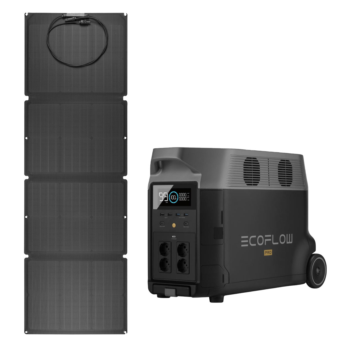 EcoFlow Delta Pro 3600Wh Portable Powerstation mit 400W Solarmodul