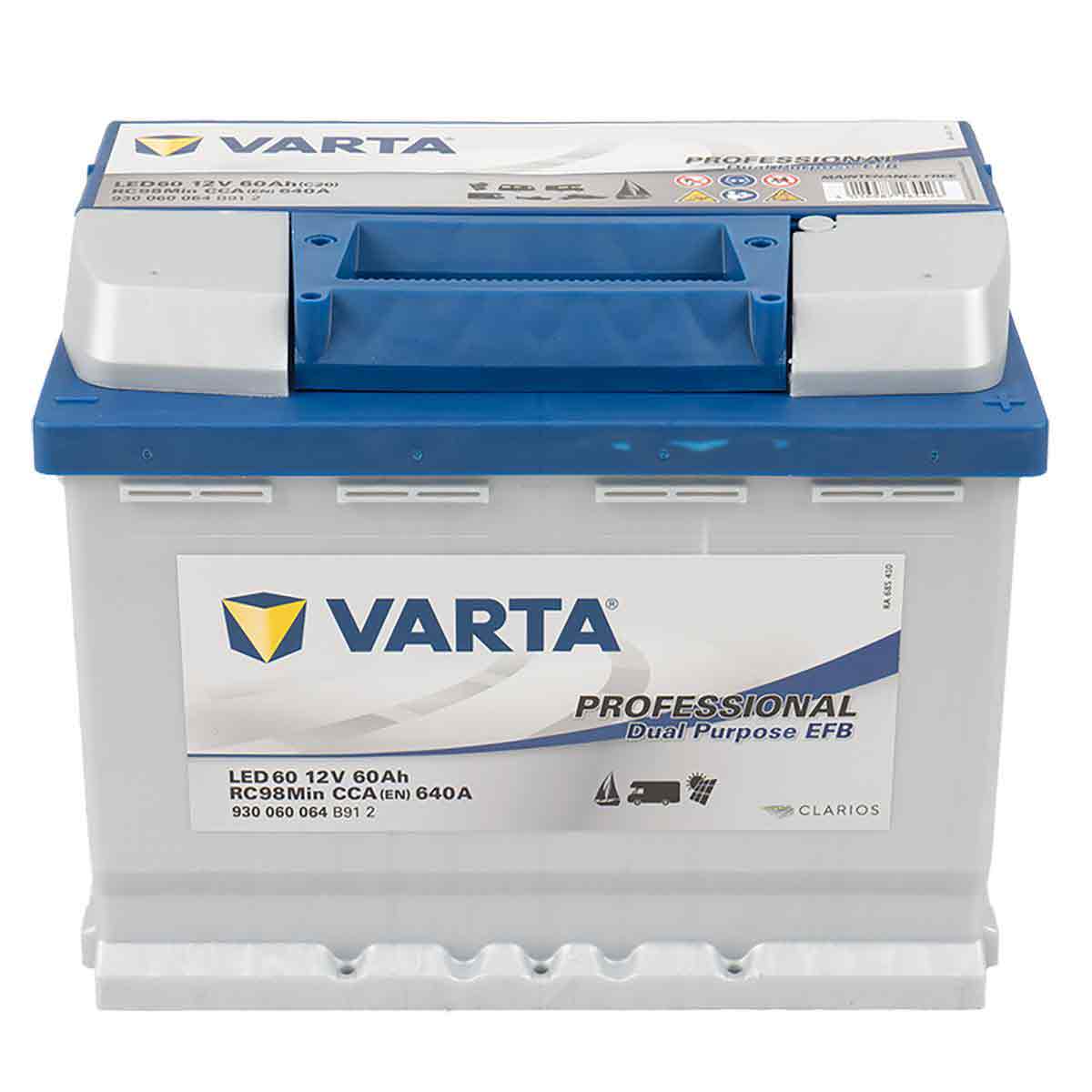 Varta LED60 Professional EFB 12V 60Ah 640A Wohnmobilbatterie
