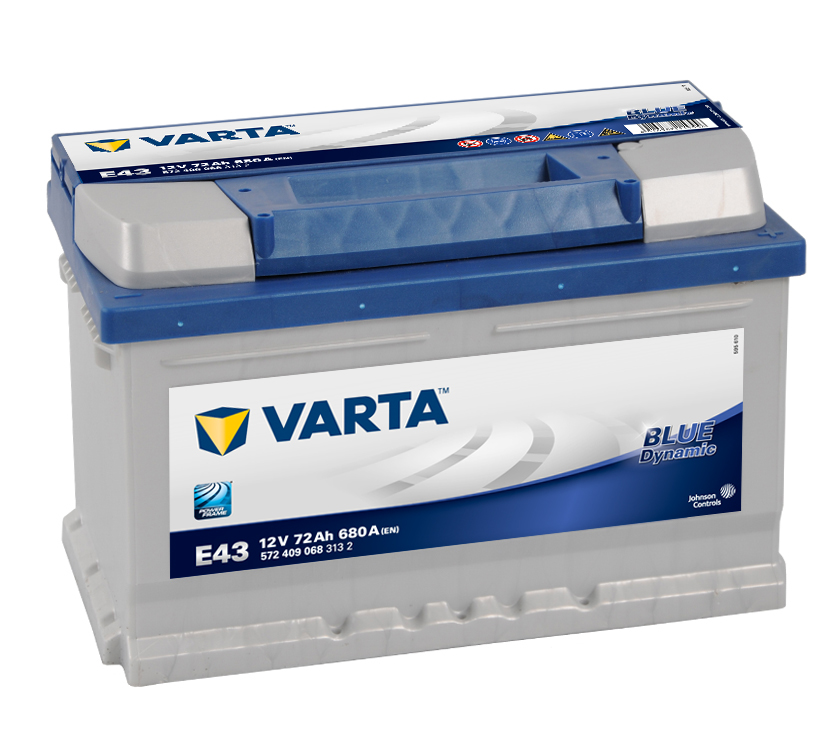 VARTA E43 Blue Dynamic 12V 72Ah 680A Autobatterie 572 409 068