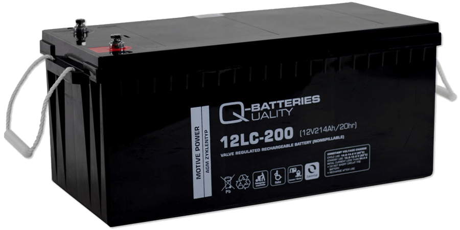 Q-Batteries 12LC-200 AGM Solar und Wohnmobil Batterie 12V 214Ah