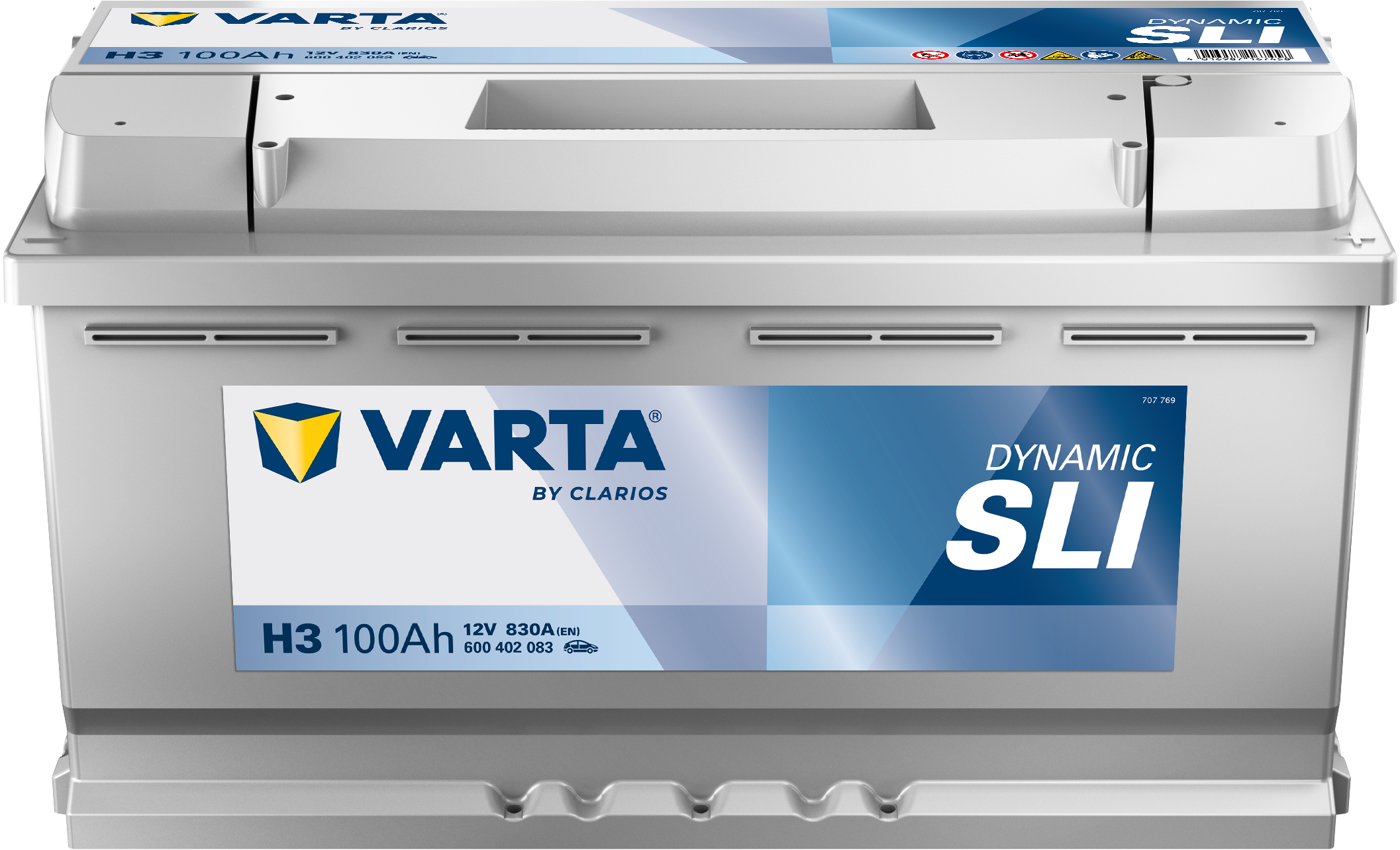 VARTA H3 Silver Dynamic 12V 100Ah 830A Autobatterie 600 402 083