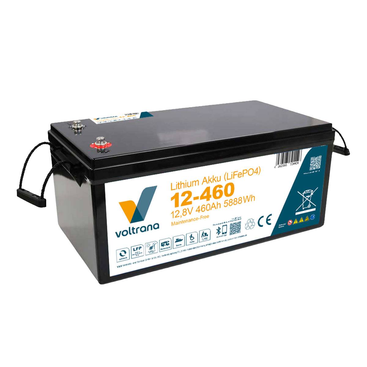 Voltrana Lithium-Akku VT460 12,8V 460Ah 5888Wh Bluetooth Heizfunktion LiFePO4