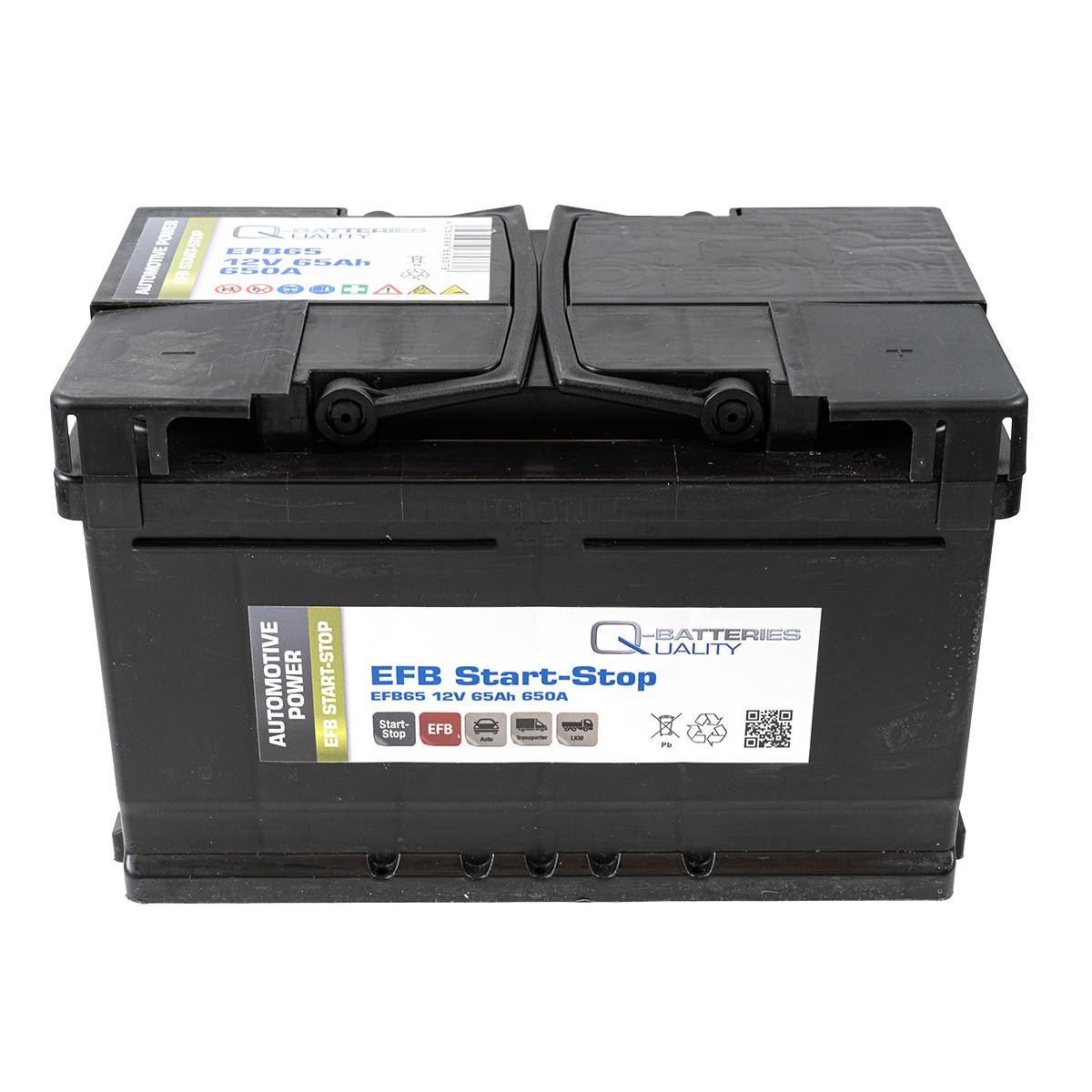 Q-Batteries Start-Stop EFB Autobatterie EFB65 12V 65Ah 650A