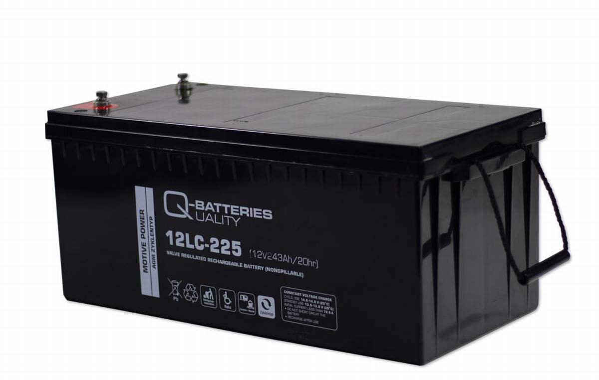 Q-Batteries 12LC-180 AGM Solar und Wohnmobil Batterie 12V 193Ah