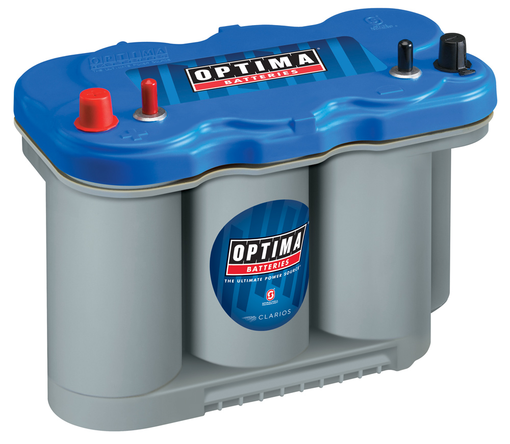 Optima Blue Top BT DC - 5.0, 12V 66Ah, AGM Zyklenfest, Spiralcell Technologie