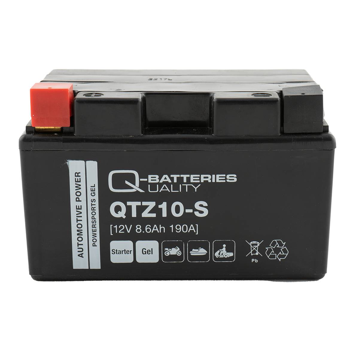 Q-Batteries QTZ10-S GeL Motorradbatterie12V 8,6Ah 190A