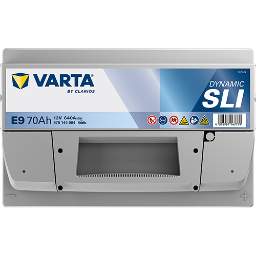 VARTA E9 Black Dynamic 12V 70Ah 640A Autobatterie 570 144 064