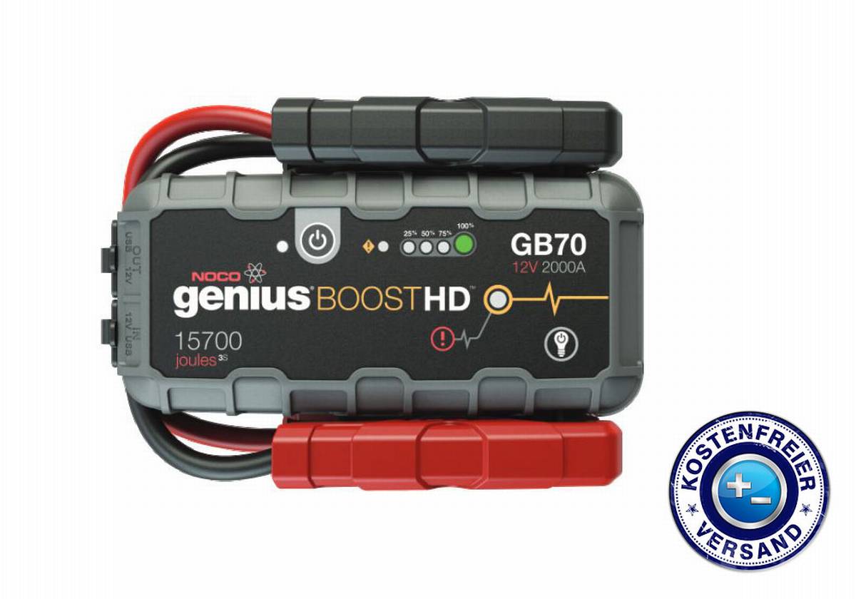 Noco Genius Booster GB70 Starthilfegerät 12V 2000A