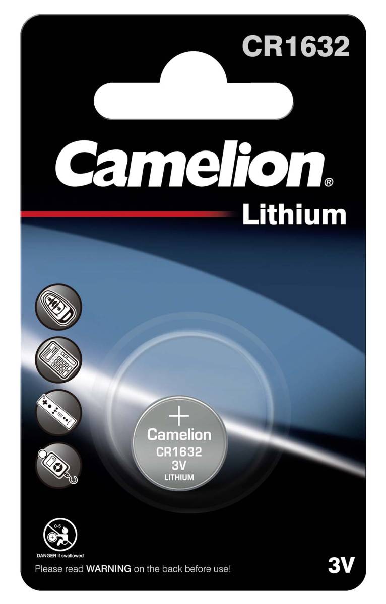 Camelion CR1632 Lithium Knopfzelle (1er Blister)  