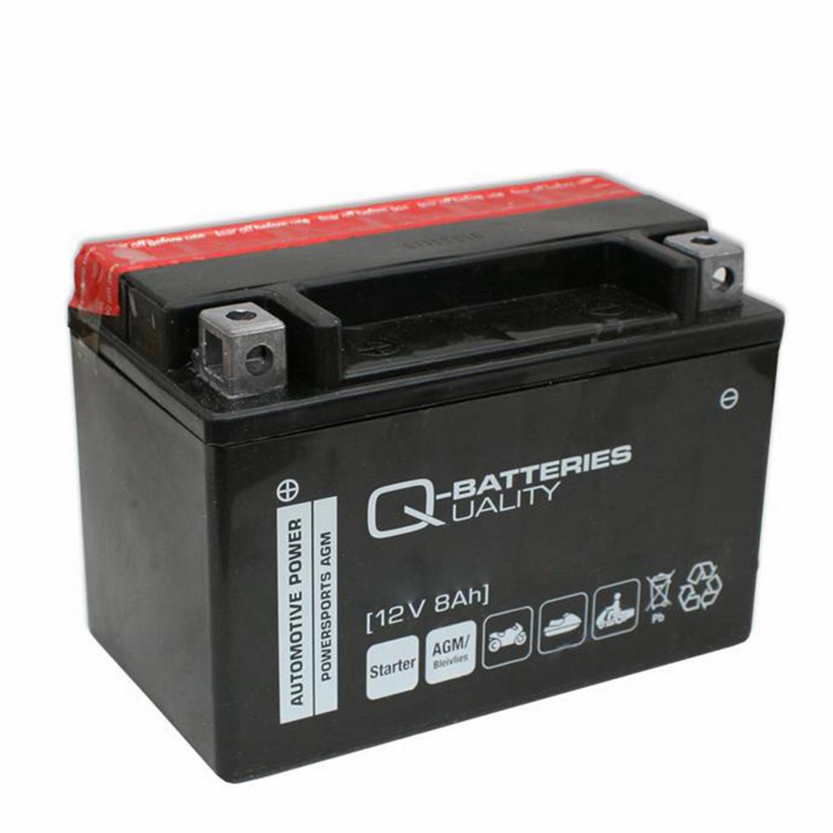 Q-Batteries Motorradbatterie 9-BS Gel 50812 12V 9Ah 145A