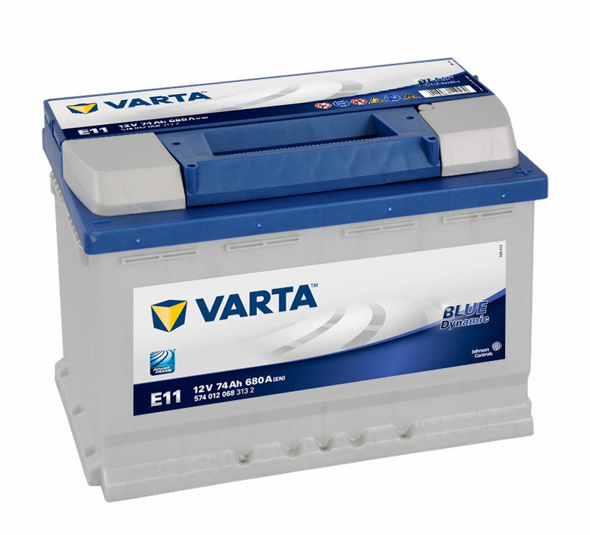 VARTA E11 Blue Dynamic 12V 74Ah 680A Autobatterie 574 012 068