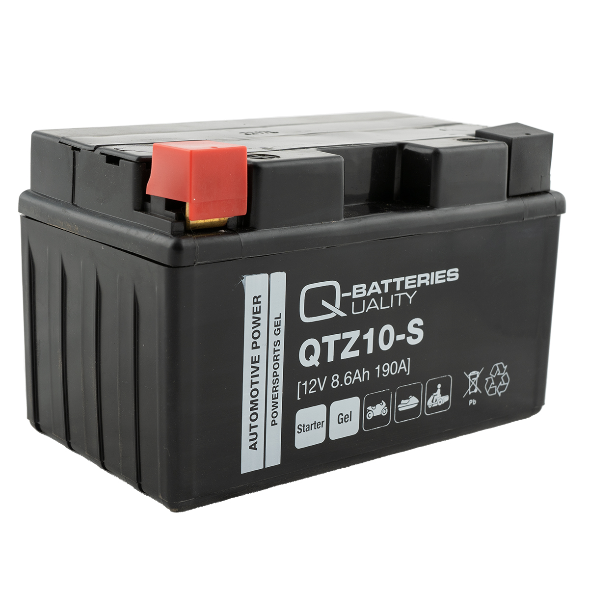 Q-Batteries QTZ10-S GeL Motorradbatterie12V 8,6Ah 190A