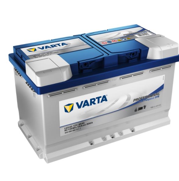 Varta LED80 Professional EFB 12V 80Ah 800A 930 080 080