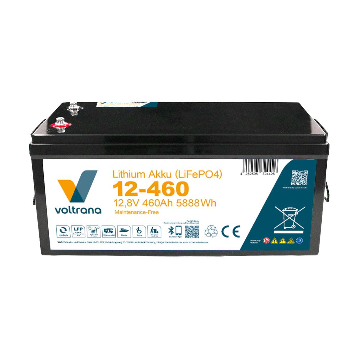 Voltrana Lithium-Akku VT460 12,8V 460Ah 5888Wh Bluetooth Heizfunktion LiFePO4