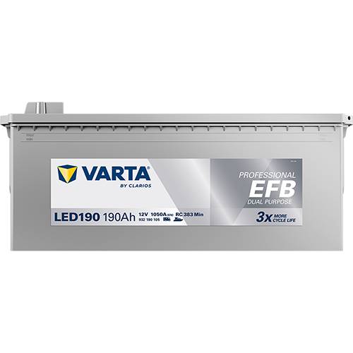 Varta LED190 Professional EFB 12V 190Ah 1050A Wohnmobilbatterie